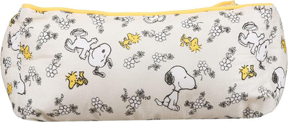 Peanuts for Pets Snoopy & Woodstock Cuddler Dog Bed in Beige | Elevated Dog Bed with Raised Rim | Plush and Comfortable Machine Washable Dog Bed for All Dogs, 24" X 19" X 8"