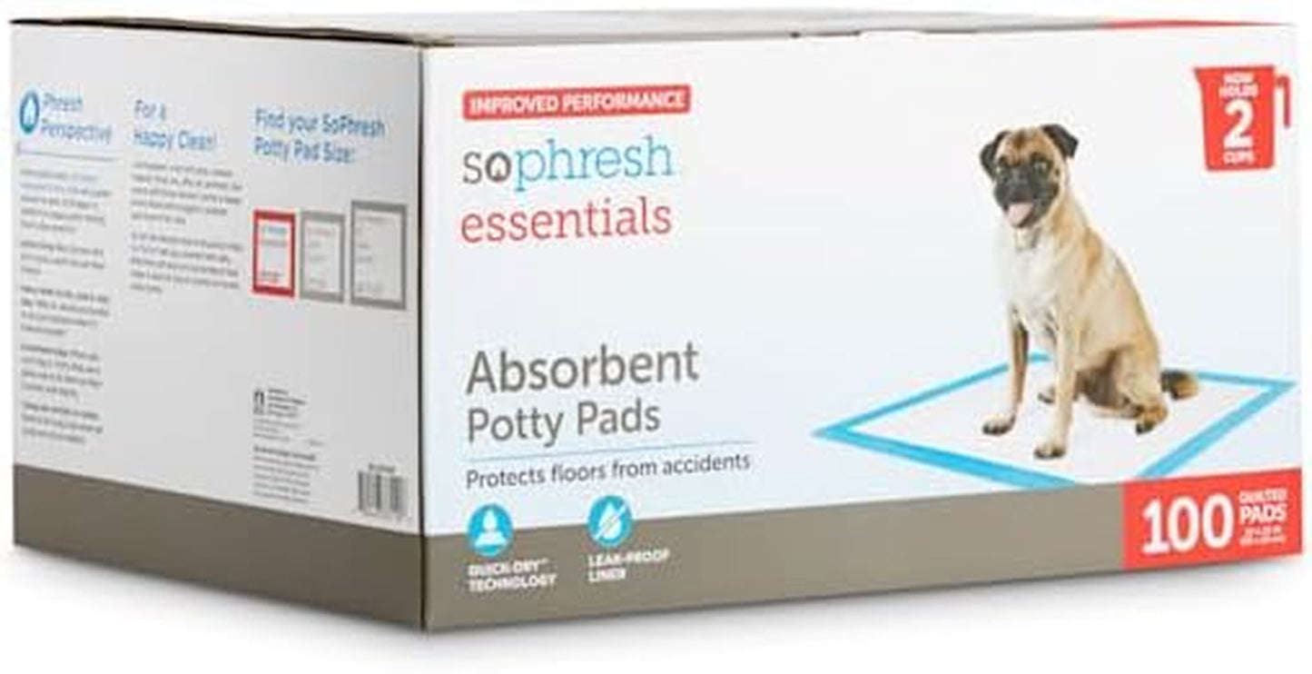 Essentials Absorbent Potty Pads for Dogs, Count of 100