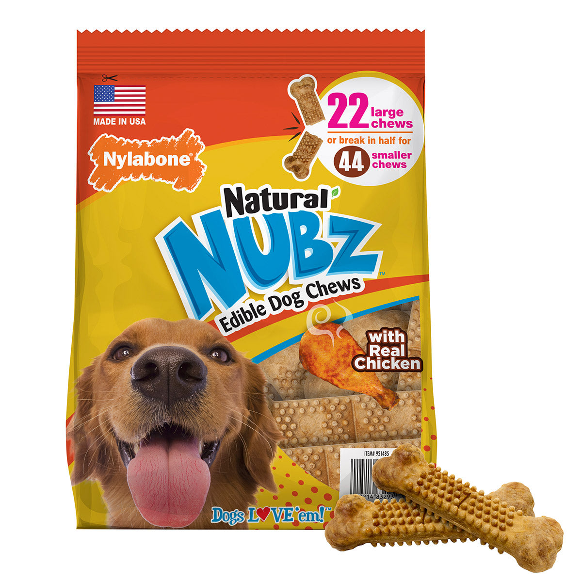 NUBZ Dog Chews, 22-Count, 2-Pack