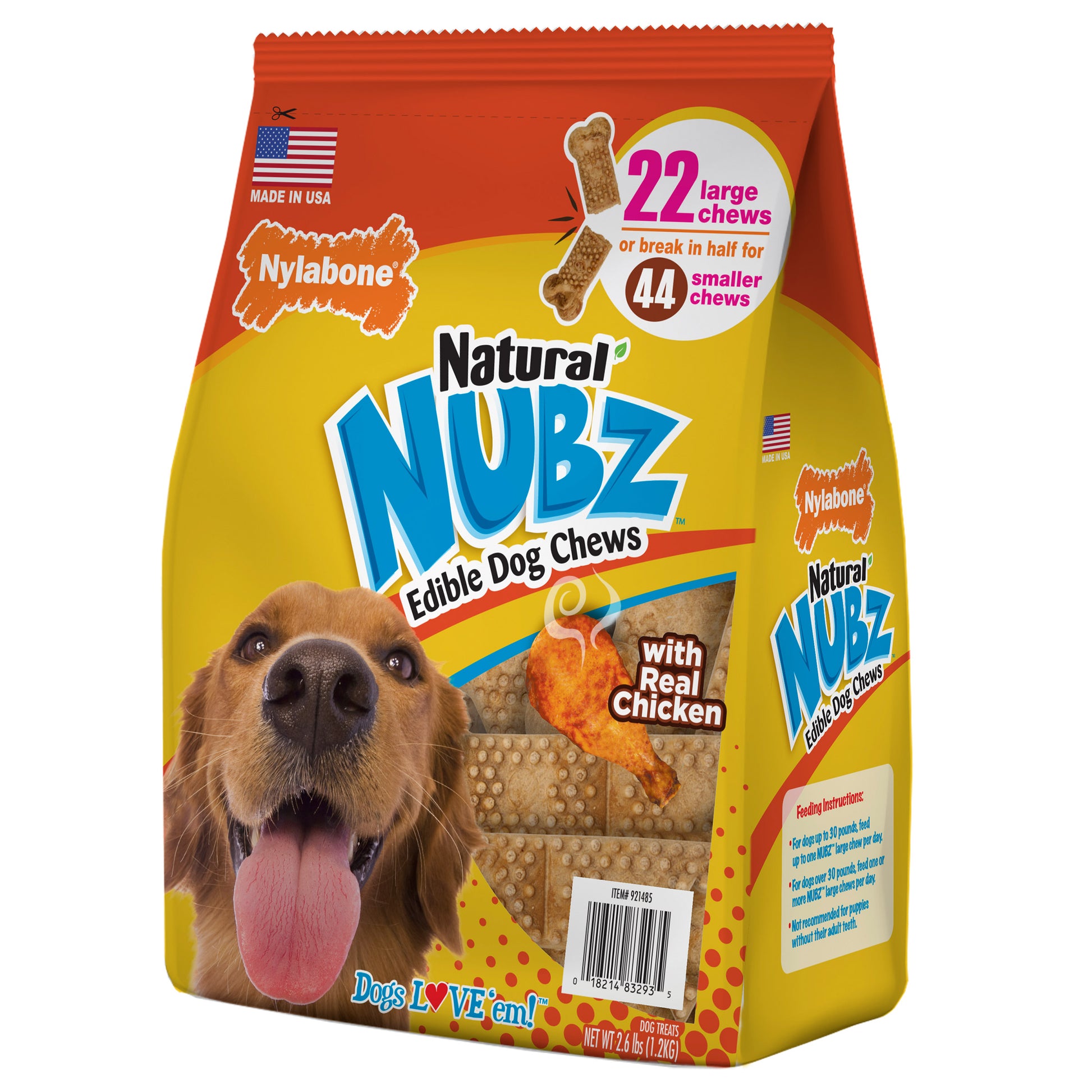 NUBZ Dog Chews, 22-Count, 2-Pack