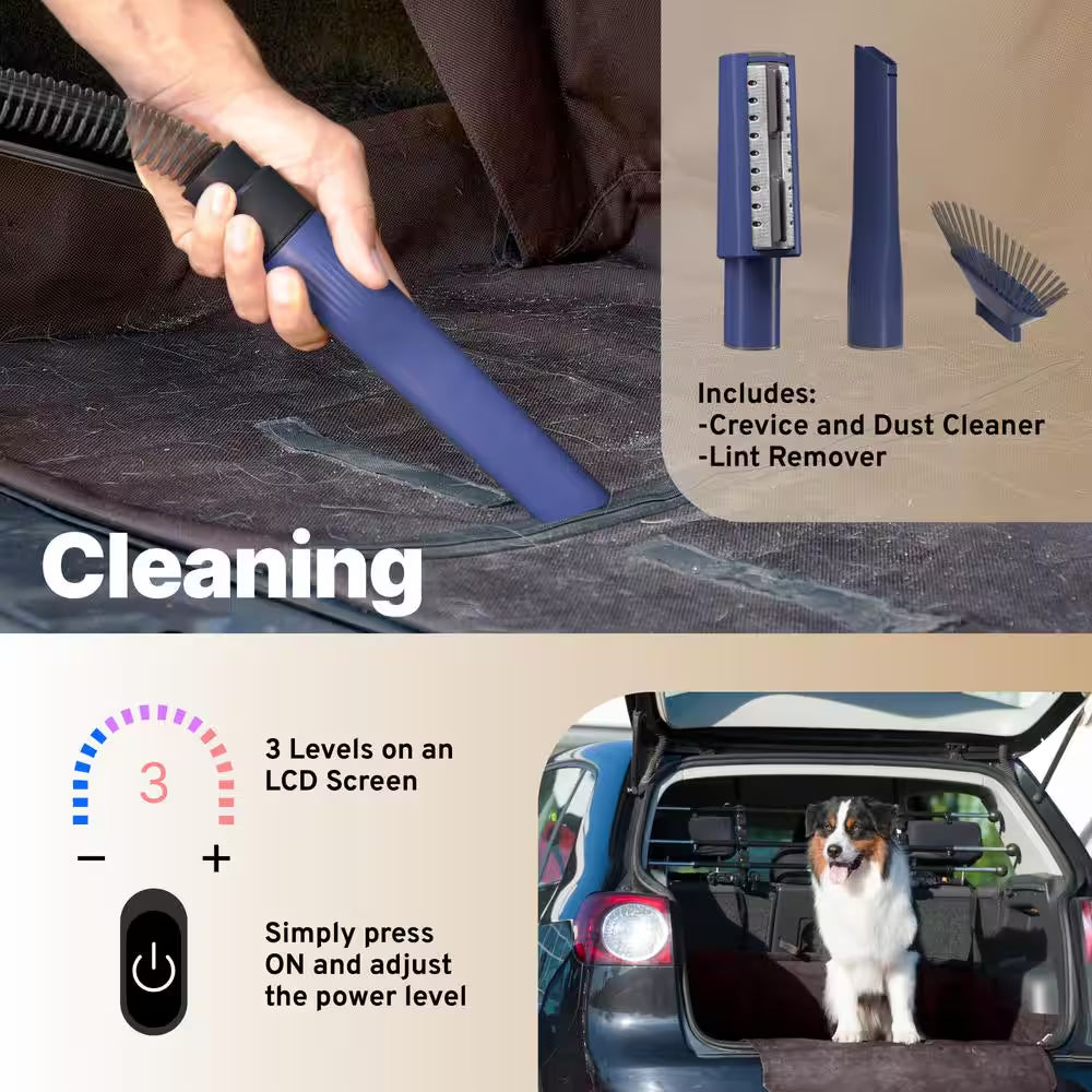 ONE Premium Dog Grooming Kit with Vacuum, Dog Clippers and Dog Brush for Shedding with 5 Grooming and Cleaning Tools