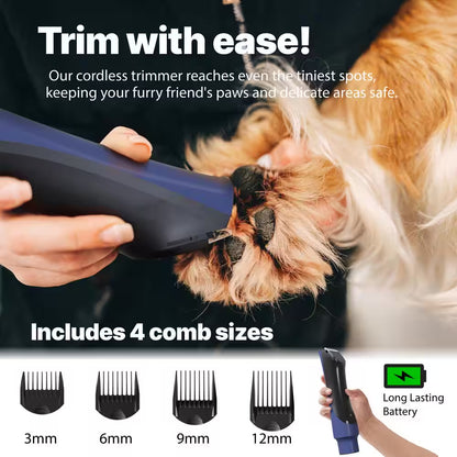 ONE Premium Dog Grooming Kit with Vacuum, Dog Clippers and Dog Brush for Shedding with 5 Grooming and Cleaning Tools