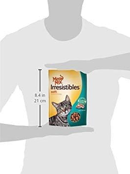 Irresistibles Soft Cat Treats, Salmon, 6.5 Ounce Bag (Pack of 10)