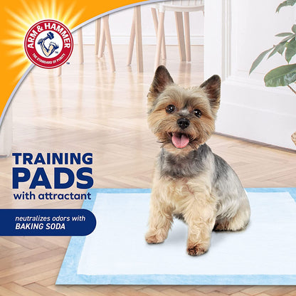 for Dogs Puppy Training Pads with Attractant | New & Improved Super Absorbent, Leak-Proof, Odor Control Quilted Puppy Pads with Baking Soda| 50 Count Wee Wee Pads