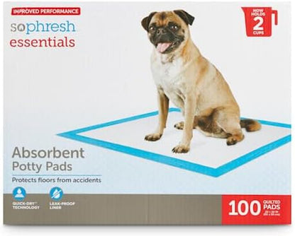 Essentials Absorbent Potty Pads for Dogs, Count of 100