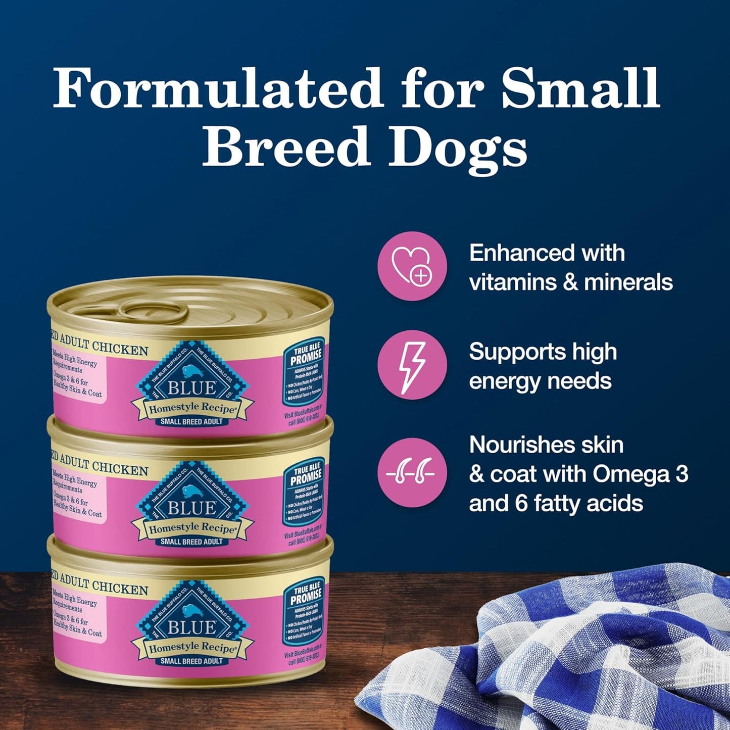 Homestyle Recipe Adult Small Breed Wet Dog Food, Made with Natural Ingredients, Chicken Recipe, 5.5-Oz Cans (24 Count)