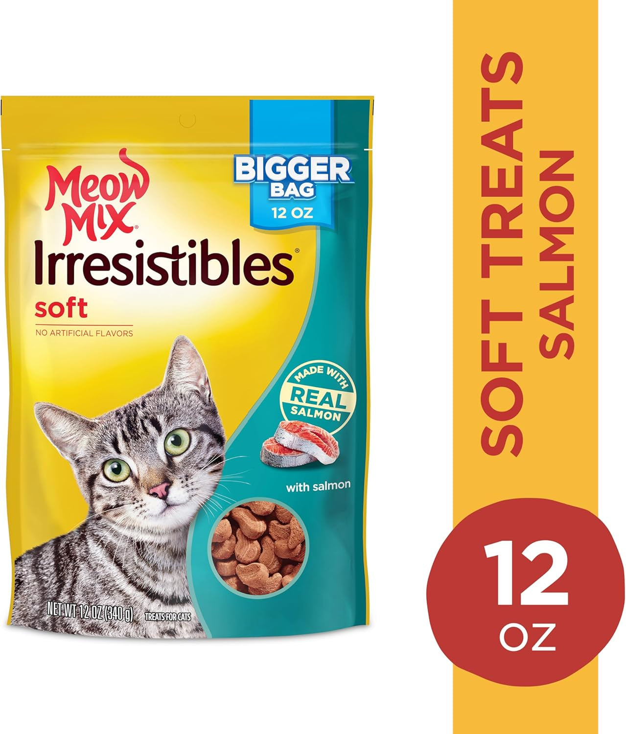 Irresistibles Soft Cat Treats, Salmon, 12 Ounce (Pack of 5)