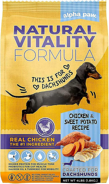 Adult Natural Dry Dog Food for All Breeds and Sizes, with Real Chicken and Sweet Potato Flavor